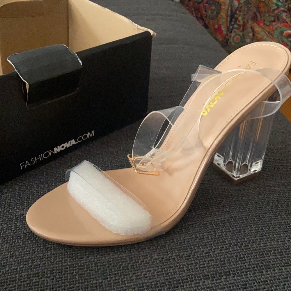 Clear heels